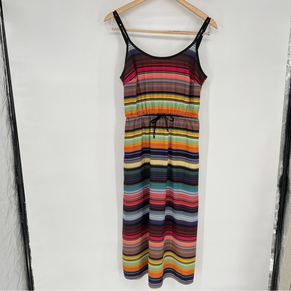 Athleta Havana‎ Rainbow Stripe Midi Sundress - Picture 5 of 15